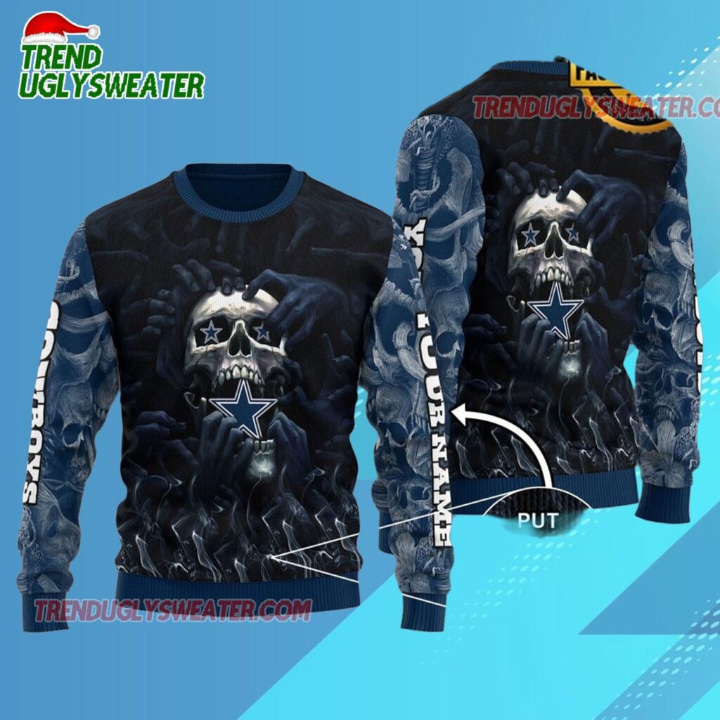 Nfl Dallas Cowboys New Edition 2025 Personalized Ugly Christmas Sweater