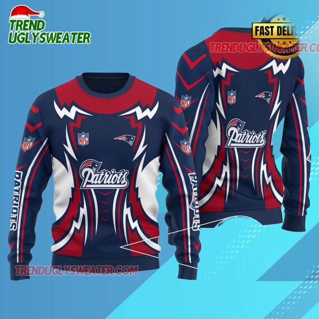 Nfl New England Patriots New Season 2025 26 Ugly Christmas Sweater