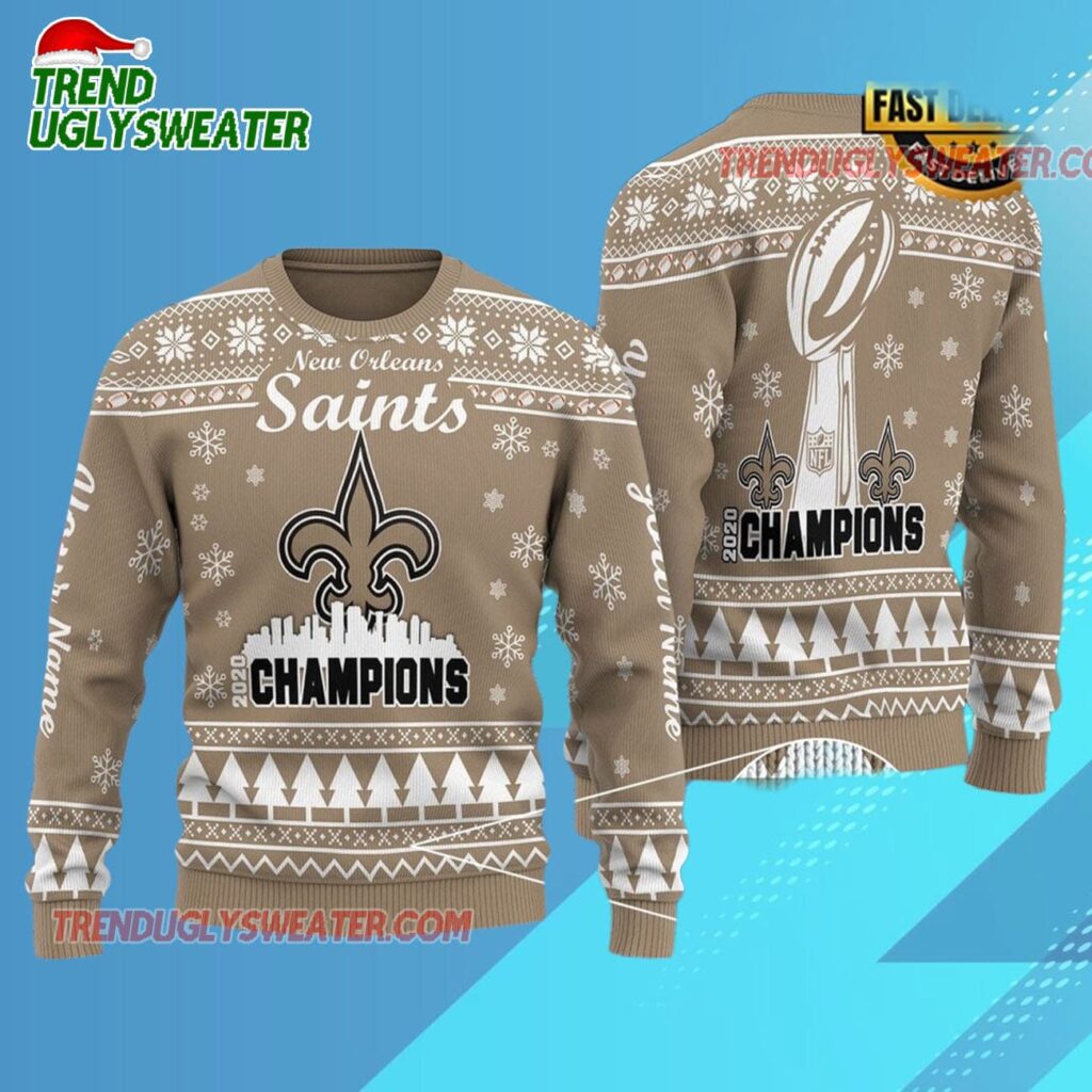 Nfl New Orleans Saints Limited Edition 2025 Custom Ugly Christmas Sweater