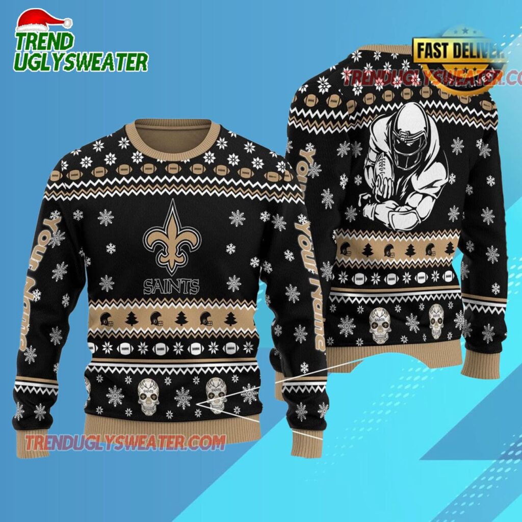 Nfl New Orleans Saints New Edition 2025 Custom Ugly Christmas Sweater