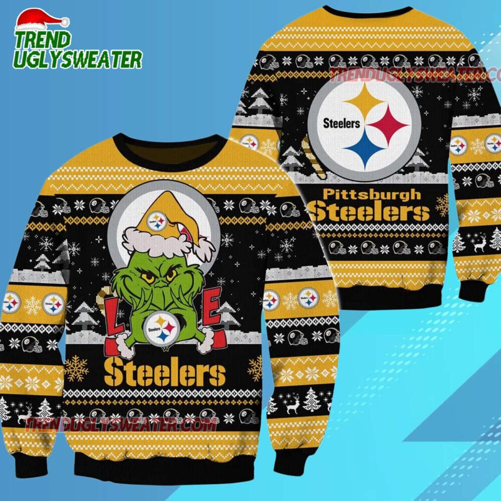 Pittsburgh Steelers Nfl Grinch Football Limited Ugly Christmas Sweater