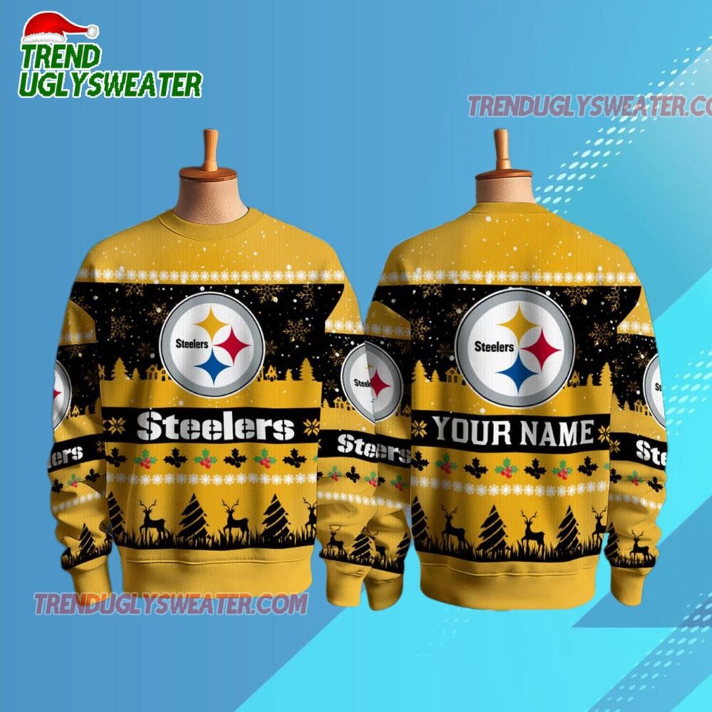 Pittsburgh Steelers Nfl Snow Ugly Christmas Sweater