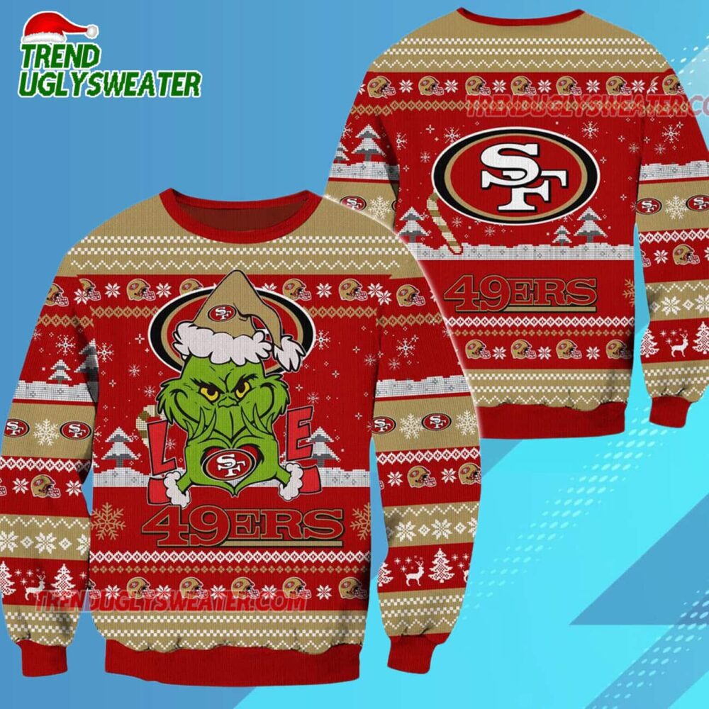 San Francisco 49ers Nfl Grinch Football Limited Ugly Christmas Sweater
