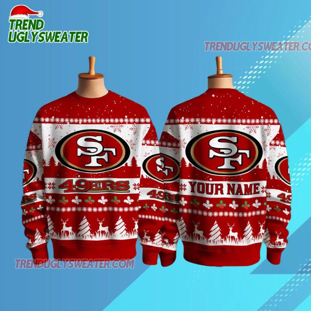 San Francisco 49ers Nfl Snow Ugly Christmas Sweater