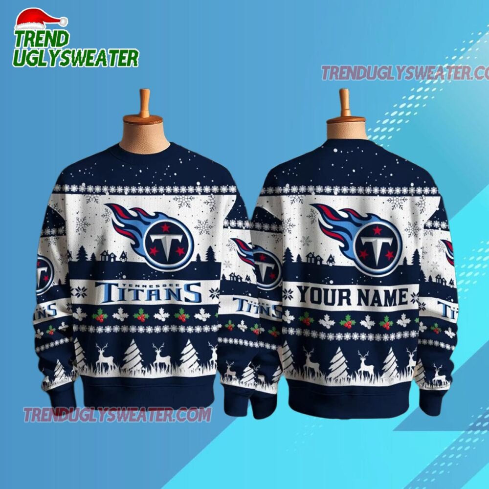 Tennessee Titans Nfl Snow Ugly Christmas Sweater