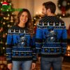 Jack Skellington and Zero Los Angeles Chargers Ugly Christmas Sweater