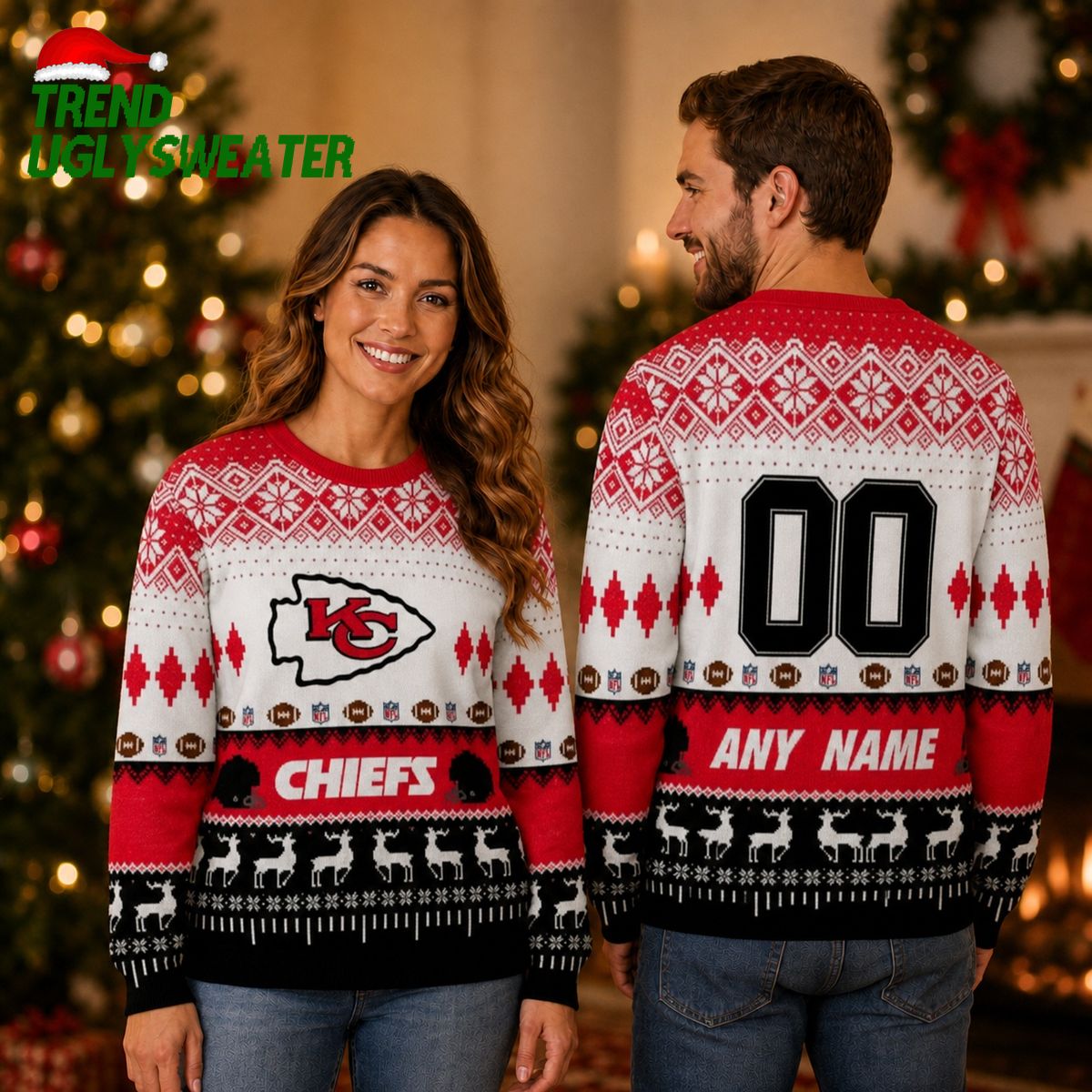 Kansas City Chiefs Championship Spirit Ugly Christmas Sweater Kansas City Chiefs Championship Spirit Ugly Christmas Sweater