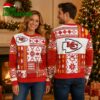 Kansas City Chiefs Holiday Geometry Ugly Christmas Sweater 1 Kansas City Chiefs Holiday Geometry Ugly Christmas Sweater
