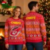 Kansas City Chiefs Holiday Touchdown Ugly Christmas Sweater 1 Kansas City Chiefs Holiday Touchdown Ugly Christmas Sweater