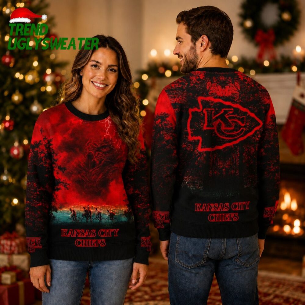 Kansas City Chiefs Stranger Things Ugly Christmas Sweater
