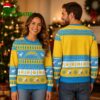 Los Angeles Chargers Football Helmet Ugly Christmas Sweater 1 Los Angeles Chargers Football Helmet Ugly Christmas Sweater