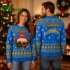 Los Angeles Chargers Winged Skull Santa Hat Ugly Christmas Sweater 2 Los Angeles Chargers Winged Skull Santa Hat Ugly Christmas Sweater 2