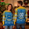 Personalized Los Angeles Chargers Football Scoreboard Custom Name and Number Ugly Christmas Sweater 2 Personalized Los Angeles Chargers Football Scoreboard Custom Name and Number Ugly Christmas Sweater