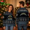 Personalized Los Angeles Chargers Holly Logo Black Snowflake Ugly Christmas Sweater 2 Personalized Los Angeles Chargers Holly Logo Black Snowflake Ugly Christmas Sweater