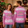 Personalized Los Angeles Chargers Santa Sleigh Pink Ugly Christmas Sweater
