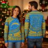 Personalized Los Angeles Chargers Snowstorm Custom Name and Number Ugly Christmas Sweater 1 Personalized Los Angeles Chargers Snowstorm Custom Name and Number Ugly Christmas Sweater