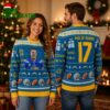 Philip Rivers 17 Los Angeles Chargers Ugly Christmas Sweater