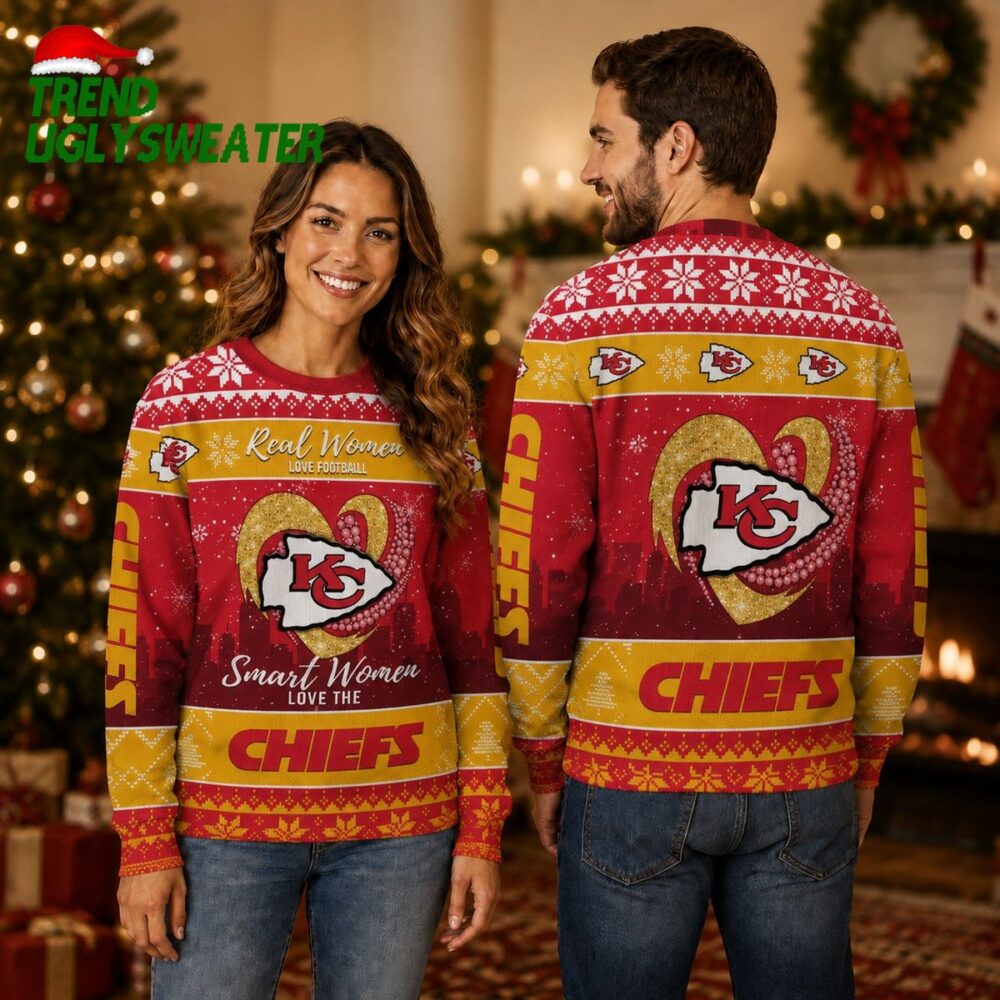 Real Women Love Football Kansas City Chiefs Ugly Christmas Sweater