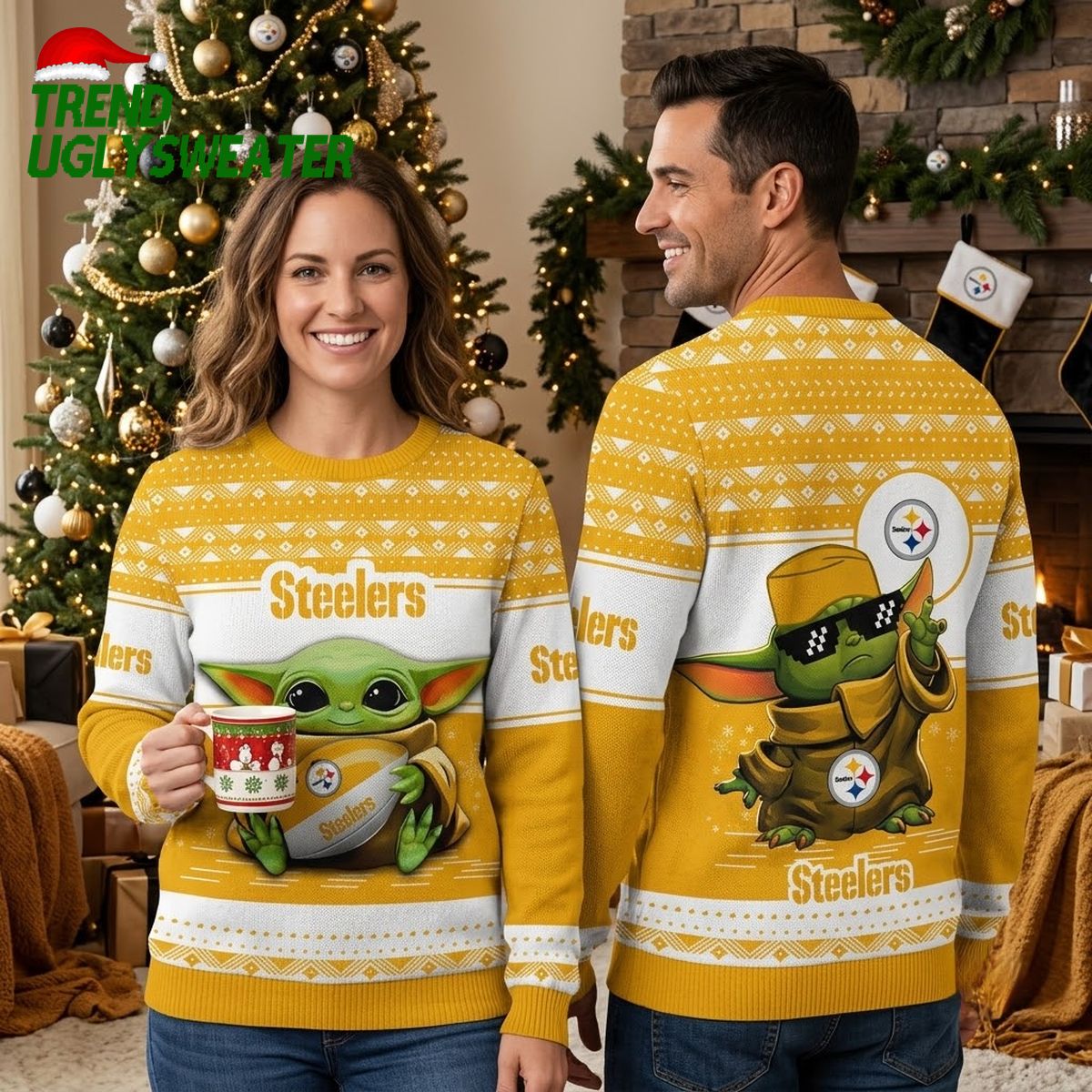 baby yoda steelers ugly christmas sweater vintage style baby yoda steelers ugly christmas sweater vintage style