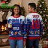 Buffalo Bills Logo And Helmet Custom Name Ugly Christmas Sweater 2 buffalo bills logo and helmet custom name ugly christmas sweater