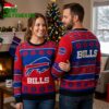 Buffalo Bills Logo And Snowflakes Ugly Christmas Sweater 2 buffalo bills logo and snowflakes ugly christmas sweater
