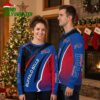 Buffalo Bills Logo And Team Name Ugly Christmas Sweater 1 buffalo bills logo and team name ugly christmas sweater