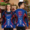 Buffalo Bills Logo Chevron Pattern Christmas Sweater 1 buffalo bills logo chevron pattern christmas sweater