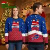 buffalo bills santa claus stuck in chimney ugly christmas sweater