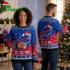 Buffalo Bills Santa Hat Logo Ho Ho Ho Ugly Christmas Sweater 1 buffalo bills santa hat logo ho ho ho ugly christmas sweater