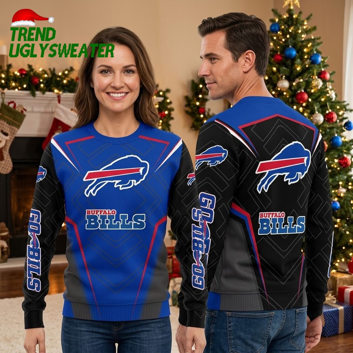buffalo bills team logo and name christmas sweater buffalo bills team logo and name christmas sweater