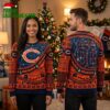 Chicago Bears Custom Name And Number Snowflake Ugly Christmas Sweater 1 chicago bears custom name and number snowflake ugly christmas sweater