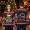 Chicago Bears Grinch Santa Hat Logo Ugly Christmas Sweater 1 chicago bears grinch santa hat logo ugly christmas sweater