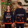 Chicago Bears Logo And Christmas Trees Ugly Christmas Sweater 2 chicago bears logo and christmas trees ugly christmas sweater