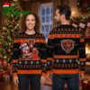 Chicago Bears Santa Wrapped In Christmas Lights Ugly Christmas Sweater 2 chicago bears santa wrapped in christmas lights ugly christmas sweater