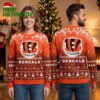 Cincinnati Bengals 1B Logo Ugly Christmas Sweater 1 cincinnati bengals 1b logo ugly christmas sweater
