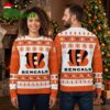 cincinnati bengals big logo ugly christmas sweater