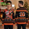 cincinnati bengals dabbin santa ugly christmas sweater