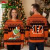 cincinnati bengals grinch holding football ugly christmas sweater bengals fan holiday gift