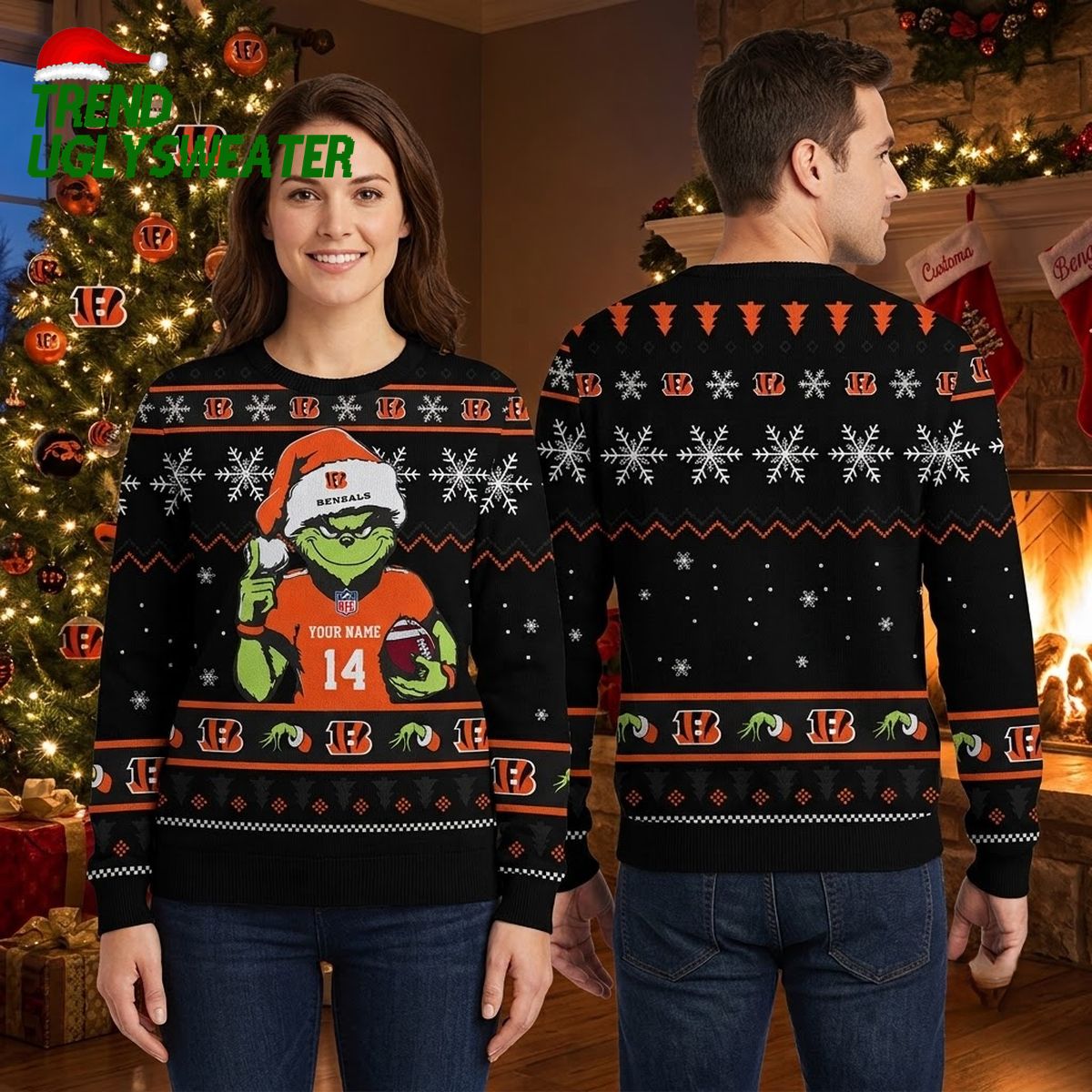 cincinnati bengals grinch holding football ugly christmas sweater for fans cincinnati bengals grinch holding football ugly christmas sweater for fans