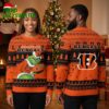 cincinnati bengals grinch holding football ugly christmas sweater gift for fans