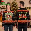 cincinnati bengals grinch santa characters ugly christmas sweater