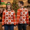 Cincinnati Bengals Logo Checkered Flannel Ugly Christmas Sweater 2 cincinnati bengals logo checkered flannel ugly christmas sweater