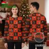 cleveland browns checkered logo ugly christmas sweater
