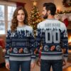 dallas cowboys custom name football helmet ugly christmas sweater
