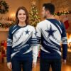 dallas cowboys football laces custom name sweater