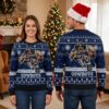 dallas cowboys rushing cowboy football player ugly christmas sweater