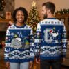 dallas cowboys snoopy and woodstock winter puffer coat ugly christmas sweater