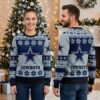 dallas cowboys star and snowflake pattern ugly christmas sweater