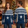 dallas cowboys star nordic knit christmas sweater