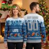 Detroit Lions Custom Name Football Helmet Ugly Christmas Sweater 2 detroit lions custom name football helmet ugly christmas sweater